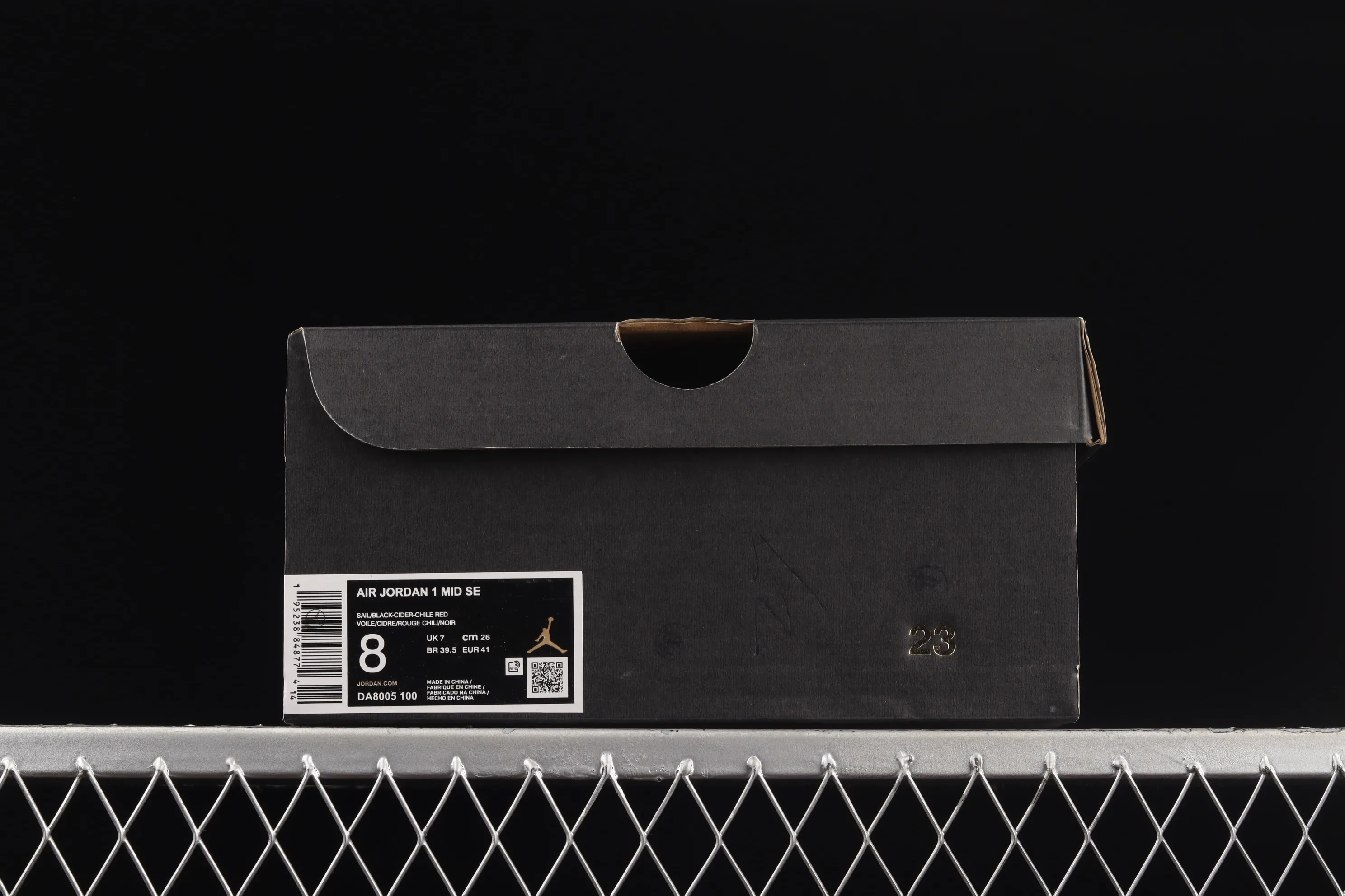 All categories Air Jordan Jordan series basketball shoes Air Jordan 1 Mid Air Jordan 1 Mid AJ1 Joe 1 watercolor ink fluorescent Zhongbang basketball shoes DA8005-100